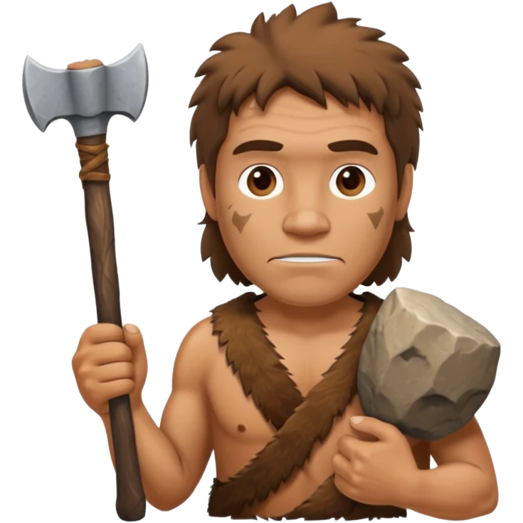 stone age man emoji