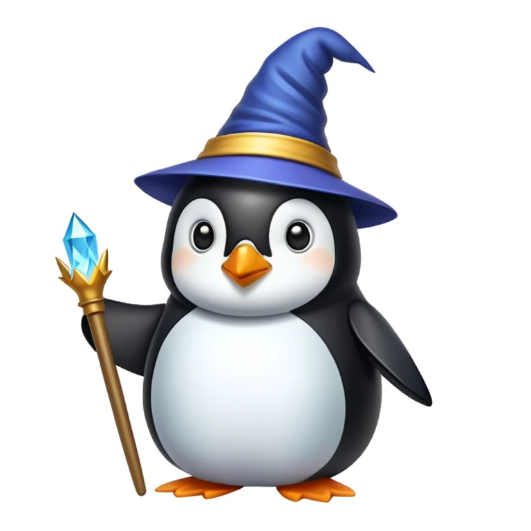 penguin wizard emoji