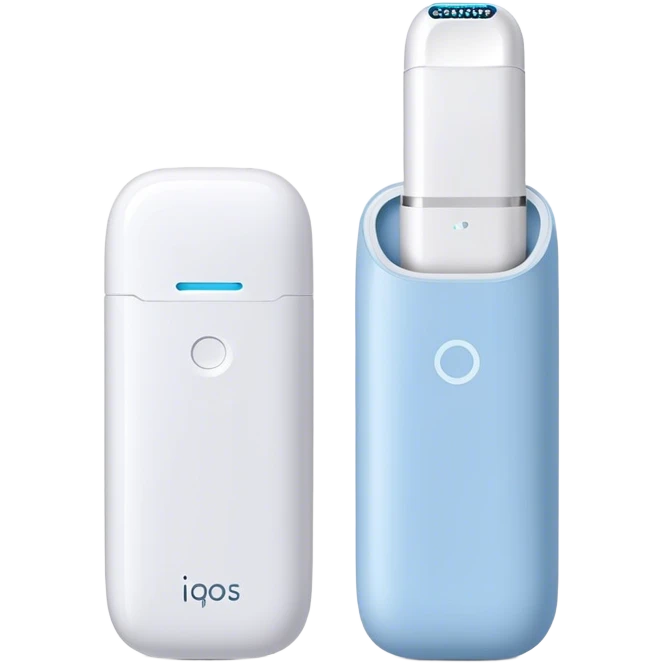 Pack of iqos in baby blue emoji