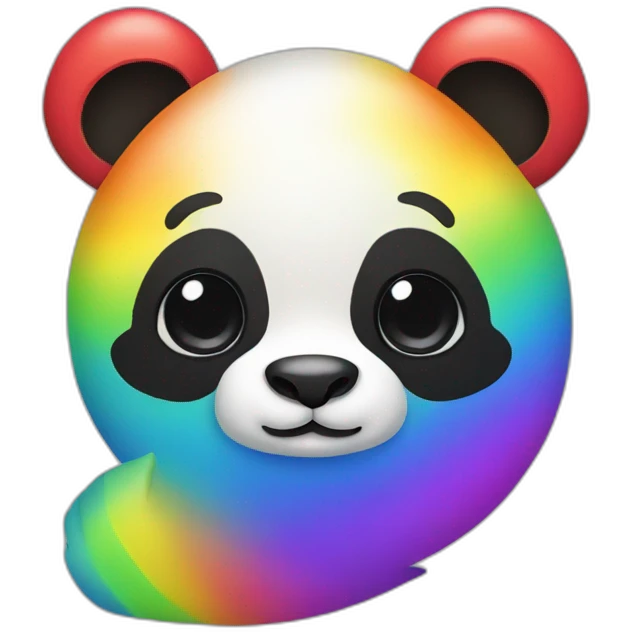 Rainbow panda  emoji