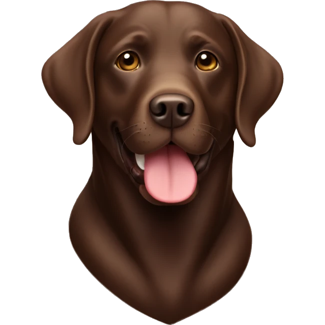 Chocolate Labrador  emoji