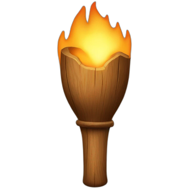 wooden torch emoji