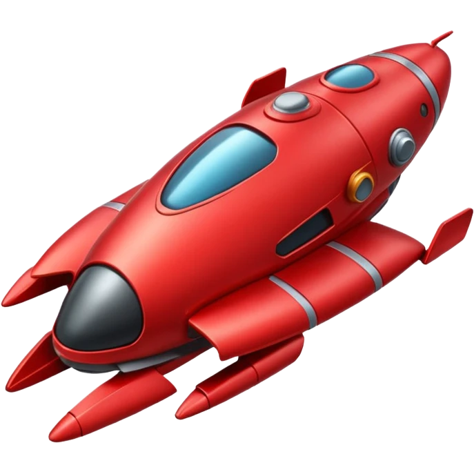 red spaceship emoji