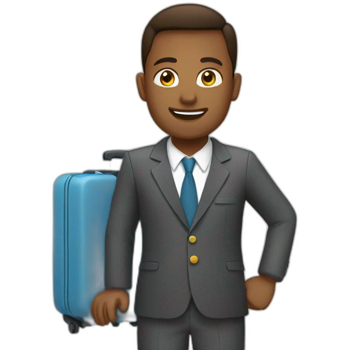 Entrepreneur travel and work emoji