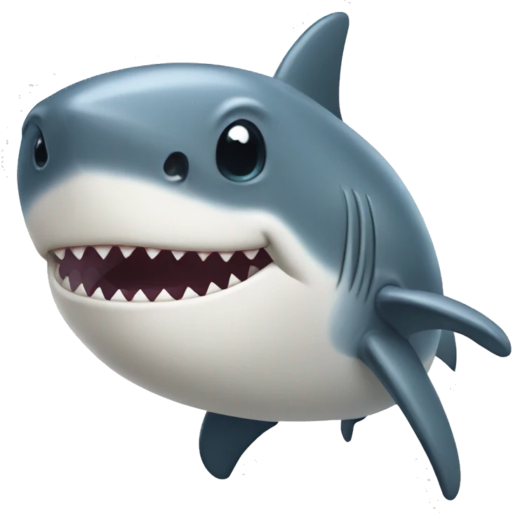 A pregnant shark emoji