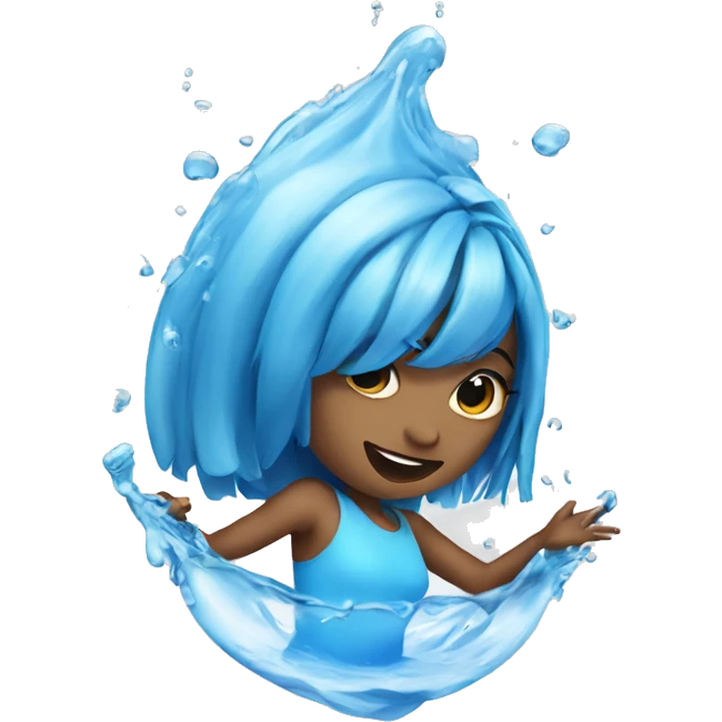 Water with dancer emoji