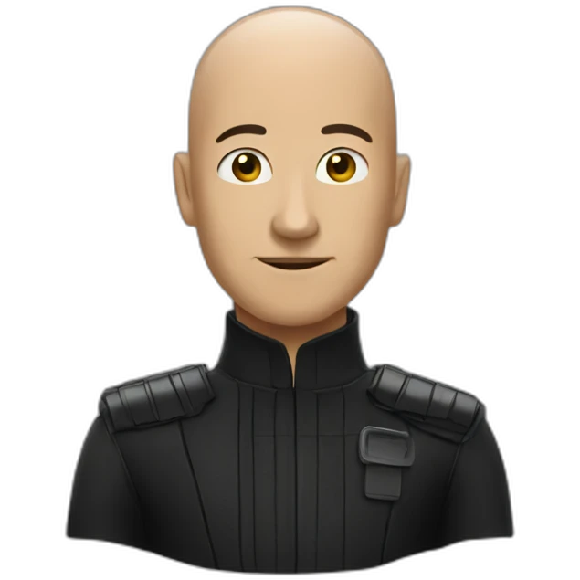 neo from matrix but without hair emoji