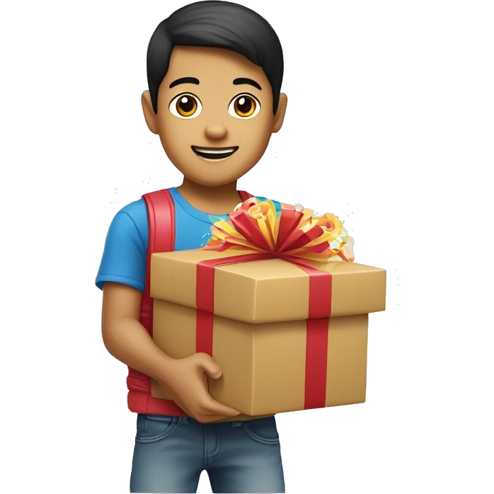 Small Filipino boy with a PARTY BOX JBL 310 emoji