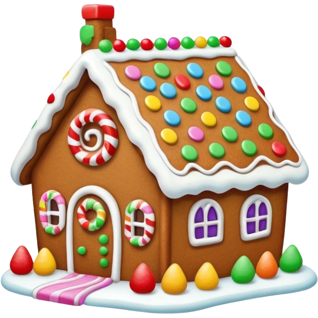Gingerbread house emoji