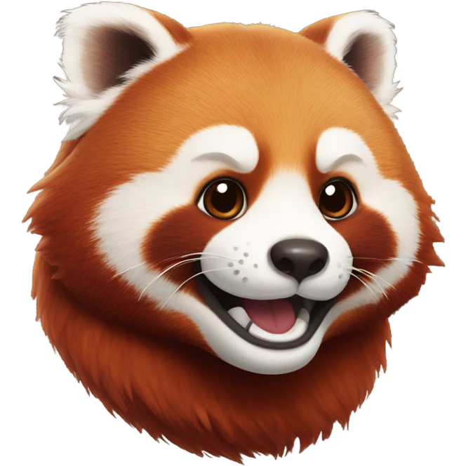 Happy red panda  emoji