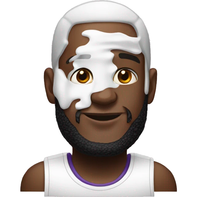 lebron white lotion emoji