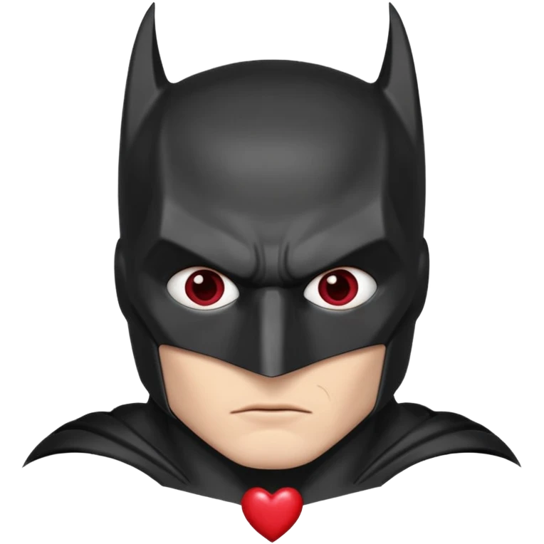batman with hearts in his eyes emoji