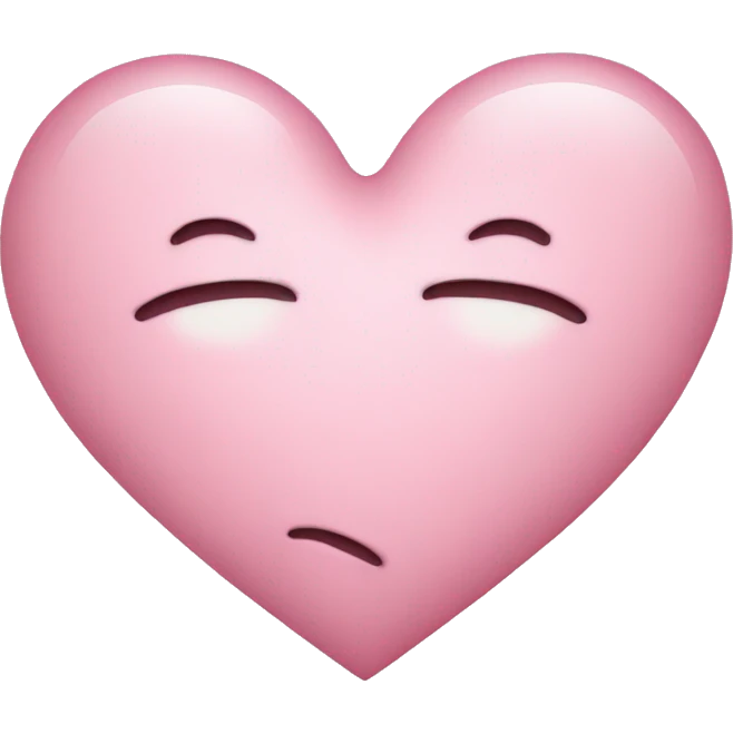 Light pink heart emoji
