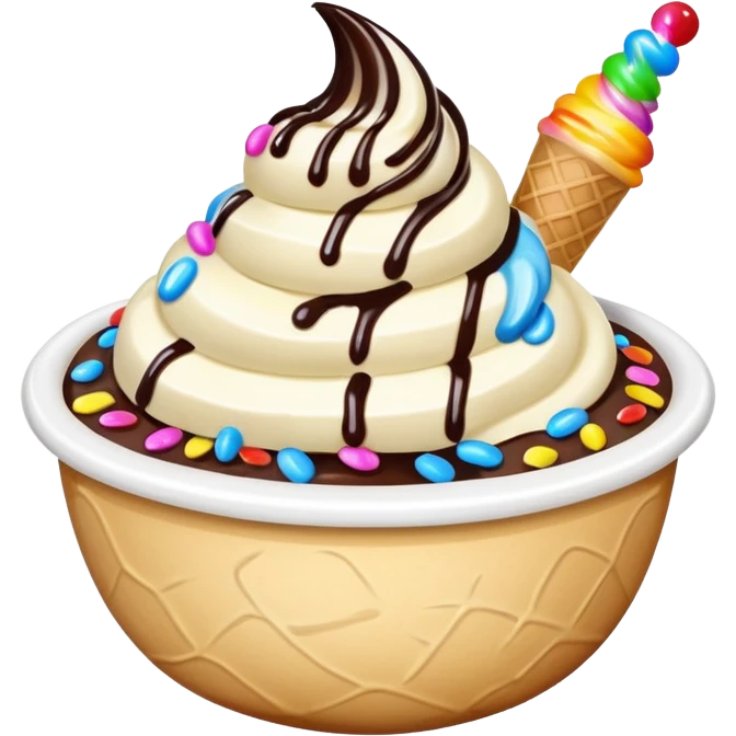 ice cream bowl  emoji