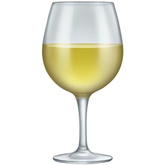 Glass of white wine emoji