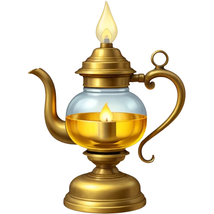 yellow brass oil lamp emoji