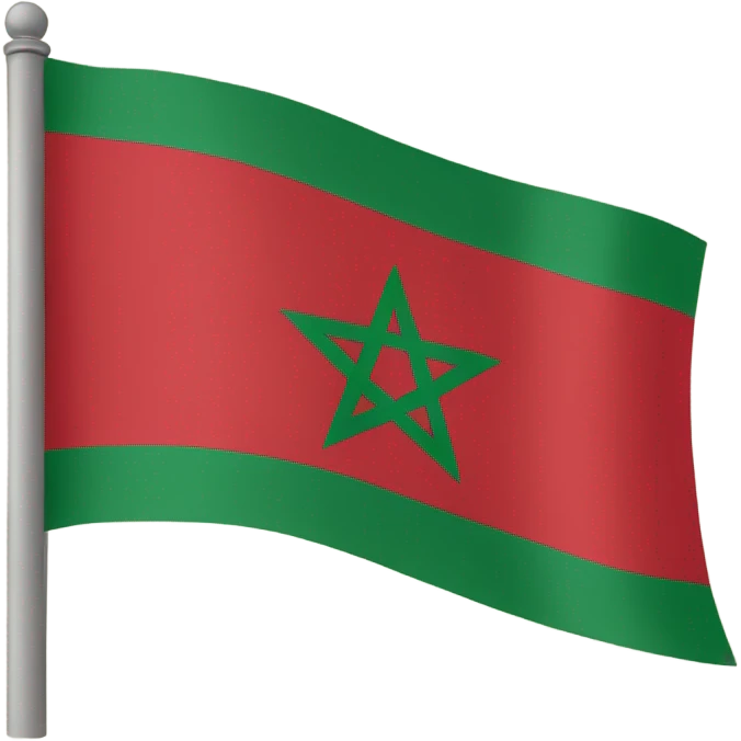 The flag of the Riffian region of Morocco emoji