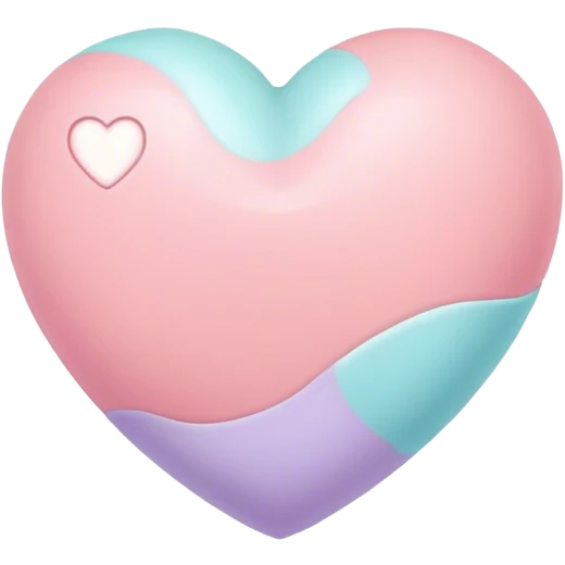 Pastel heart emoji