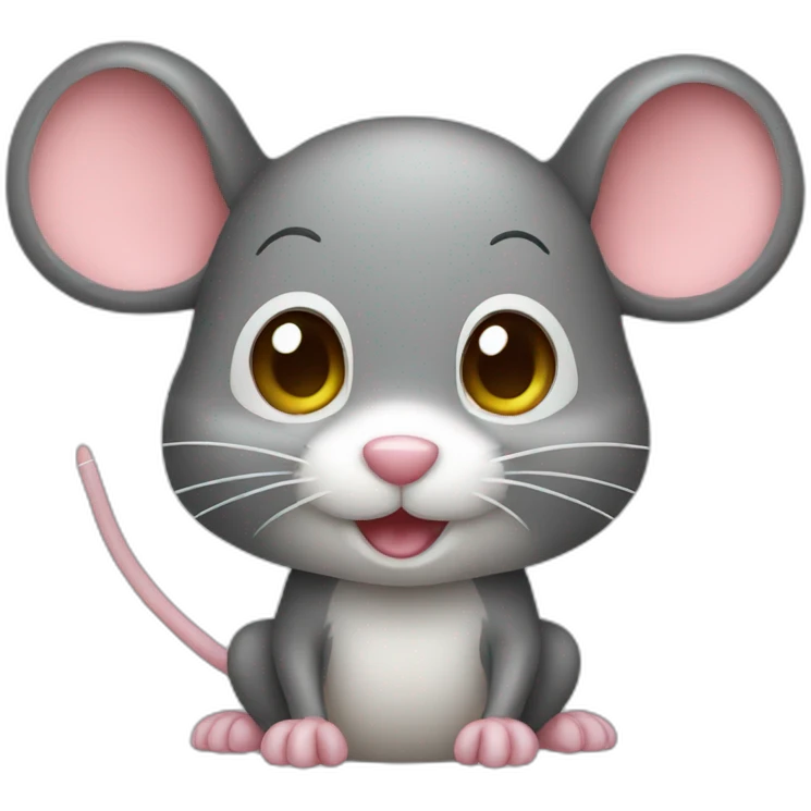 a cute mouse emoji