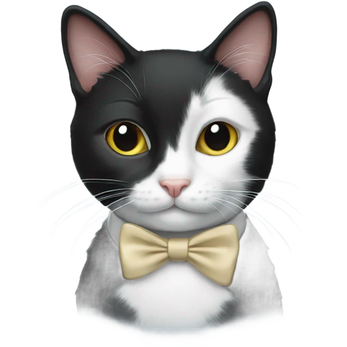 Tuxedo cat emoji