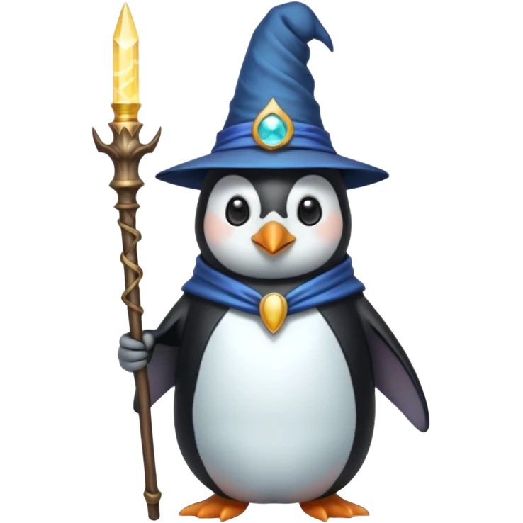 пингвин волжебник emoji