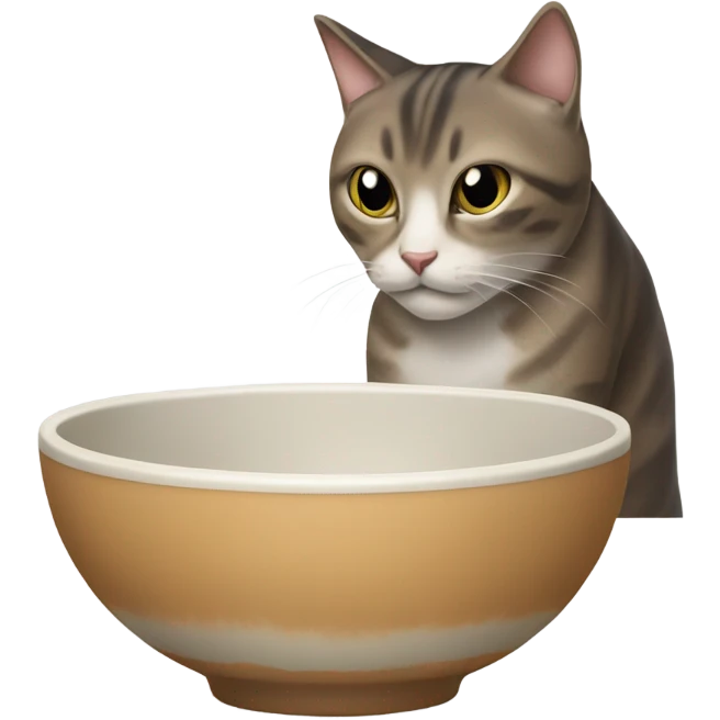 Cat eating food emoji