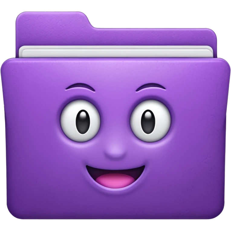 purple downloads folder emoji