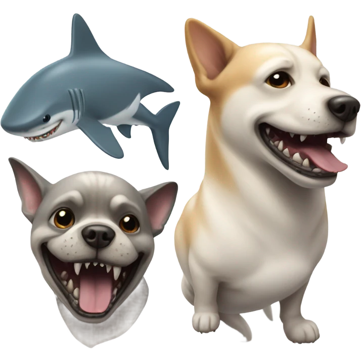 dog shark  emoji