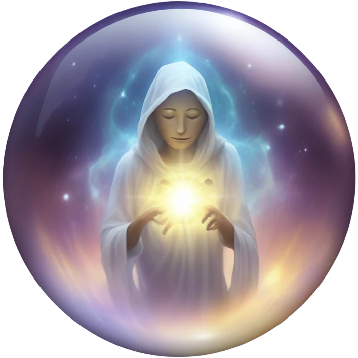 astral projection inside a ball emoji
