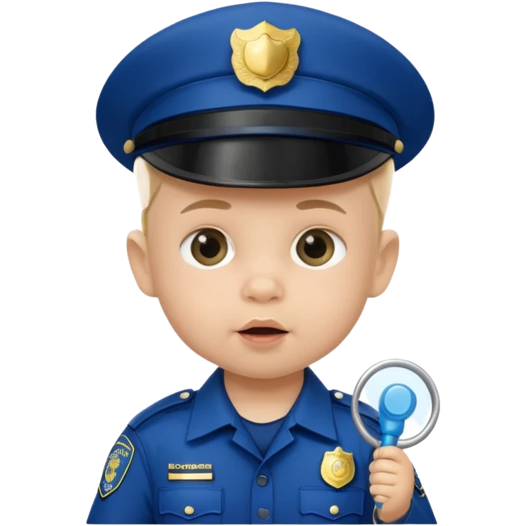baby police with pacifier emoji