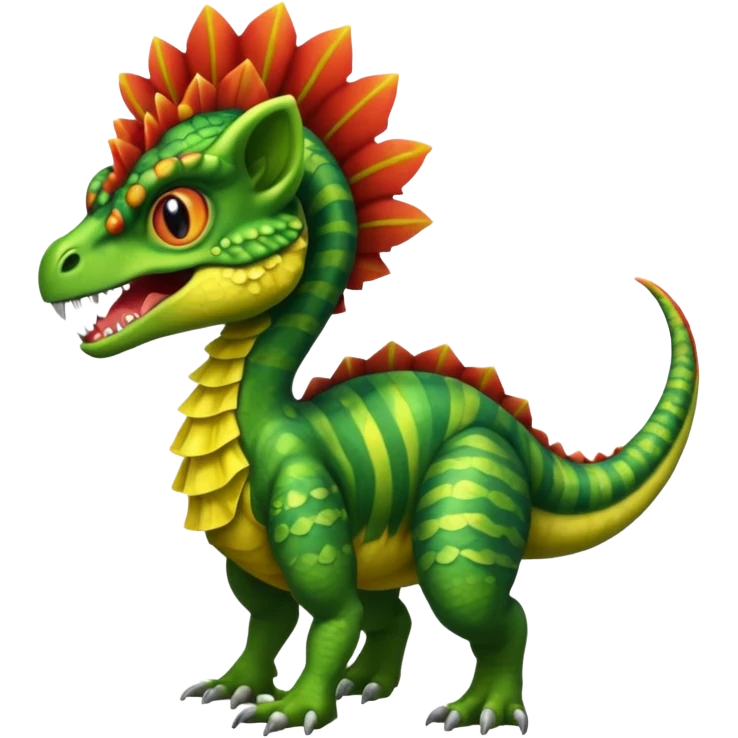 A Dilophosaurus  emoji
