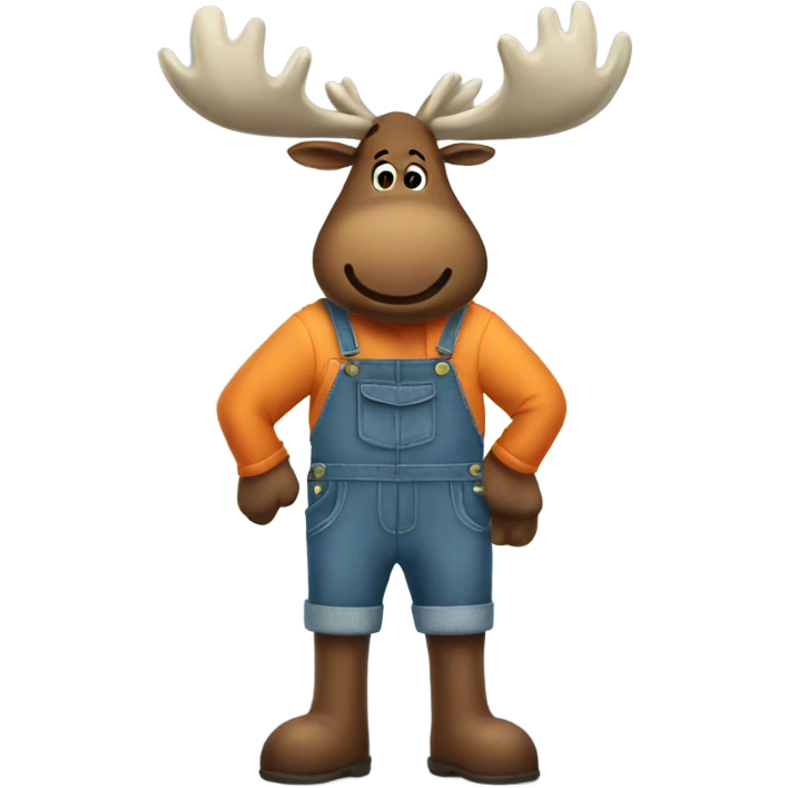 moose in overalls emoji