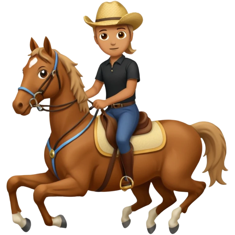 horse riding emoji
