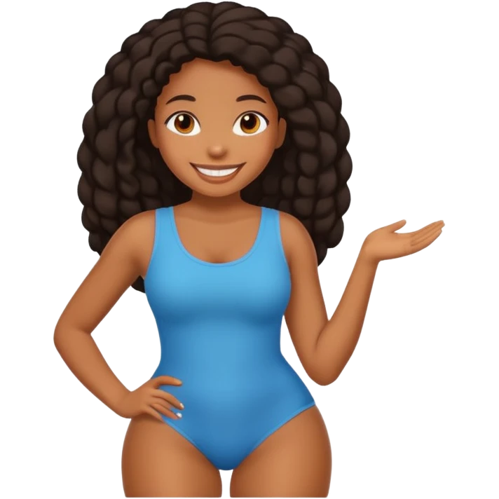 Black girl booty emoji