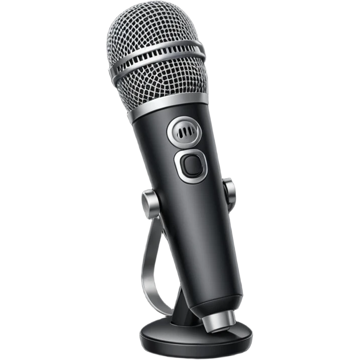 modern wireless microphone emoji