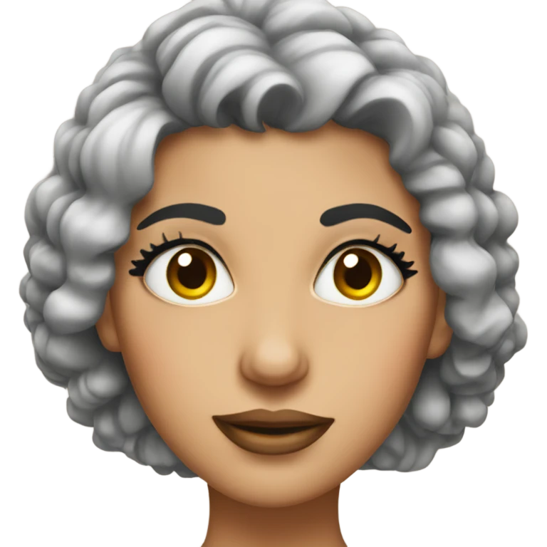 Lady with big lashes emoji