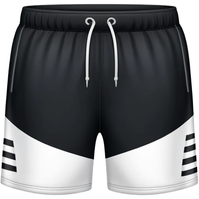 black and white shorts that have EE on them beside eachother  emoji