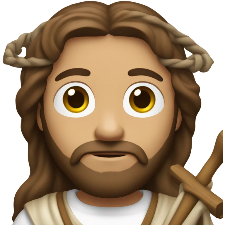 Jesus with a crutch  emoji