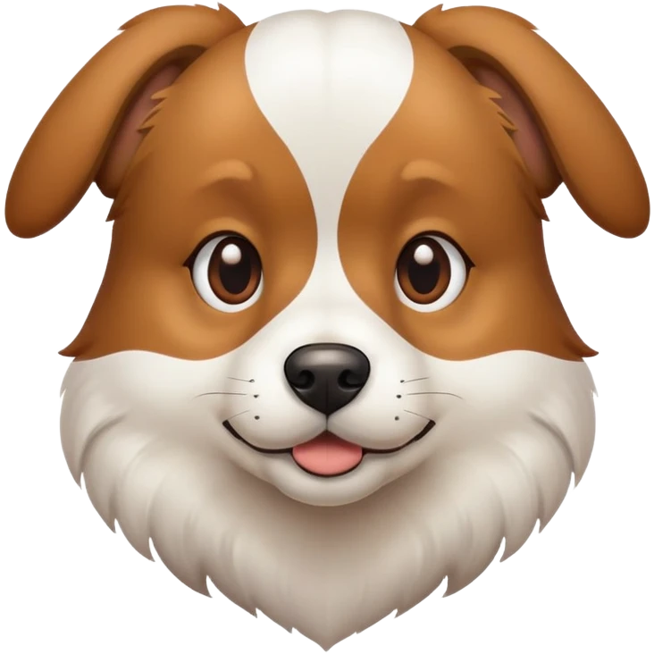 Dog with head emoji