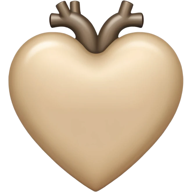 a beige heart healed emoji