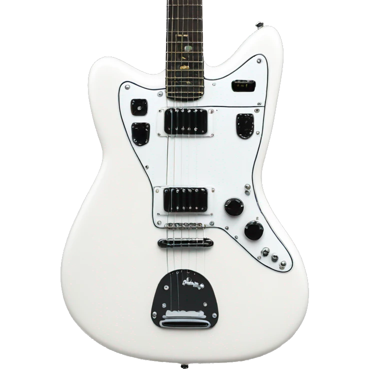 a white jazzmaster model guitar emoji