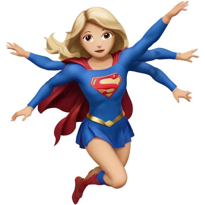 Supergirl fly  emoji