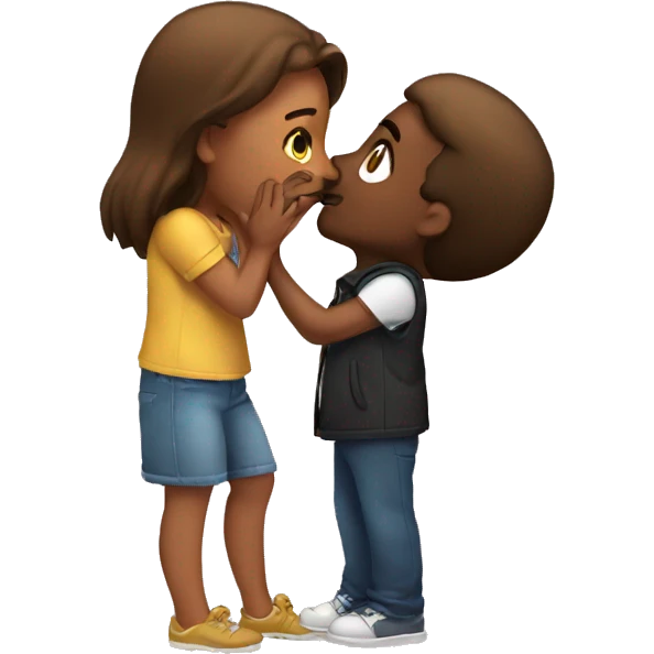 2 girls kissing a guy emoji emoji