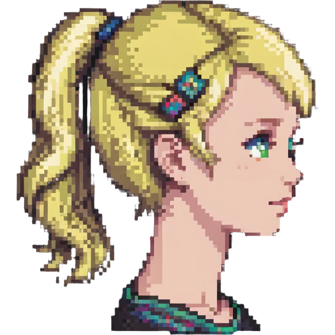 blonde girl's head emoji