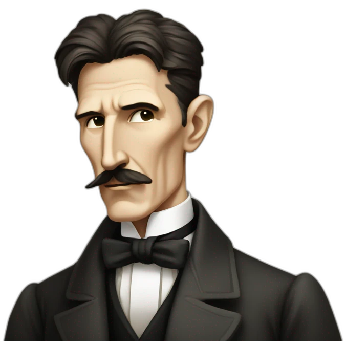 Nikola tesla thinking emoji