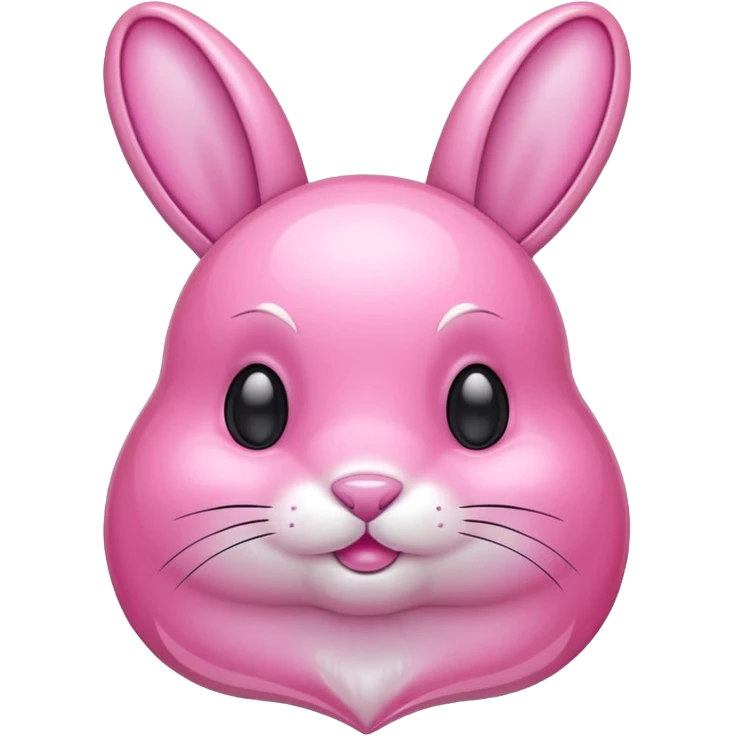 crystal bunny pink emoji