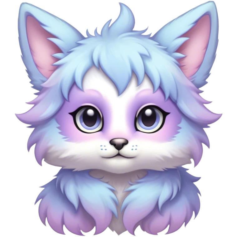 Kawaii bright fantasy ethereal anthro fursona animal emoji