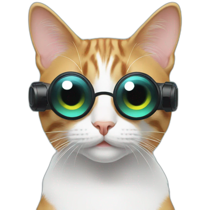 cat wearing vr headset emoji