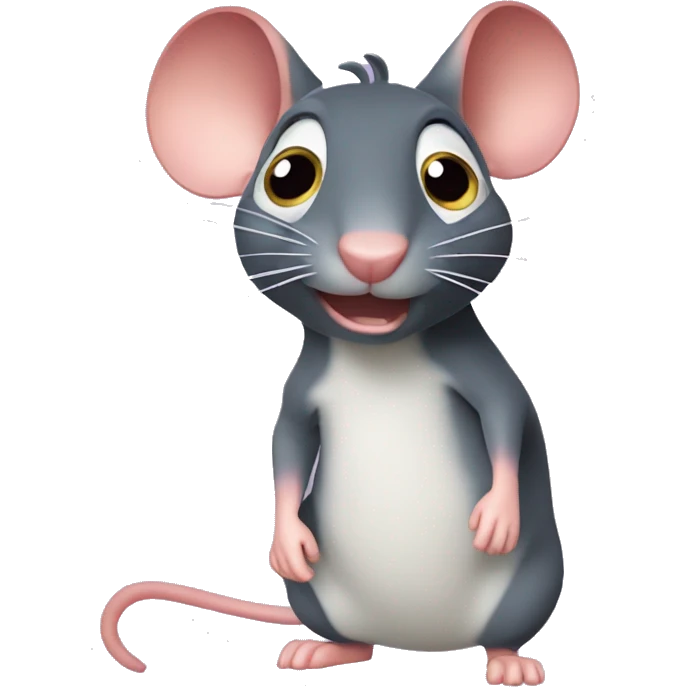 ratatouille durmiendo rosa emoji
