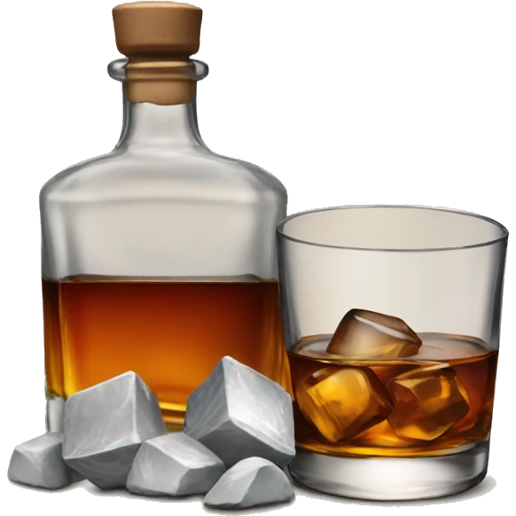 Whiskey on the rocks emoji